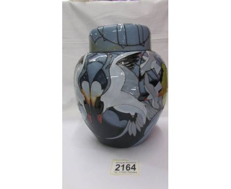 A Moorcroft silver gulls 769/8 limited edition Spirit of Australia ginger jar, 9 of 25.  (RRP £824). ****Condition report****