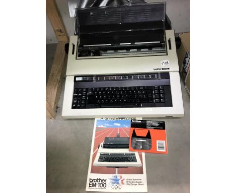 A Brother EM100 electric typewriter