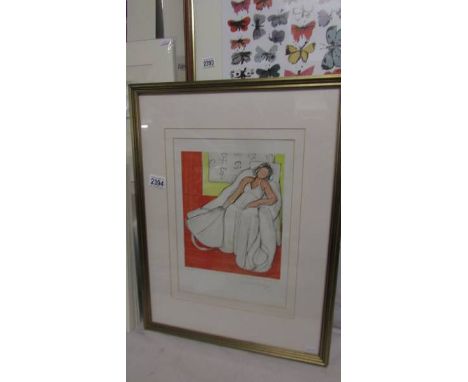 Henri Matisse (1869-1954) Lithographic print Editions De La Revue Verve entitled 'Jeune fille en blanc sur une chaise longue’