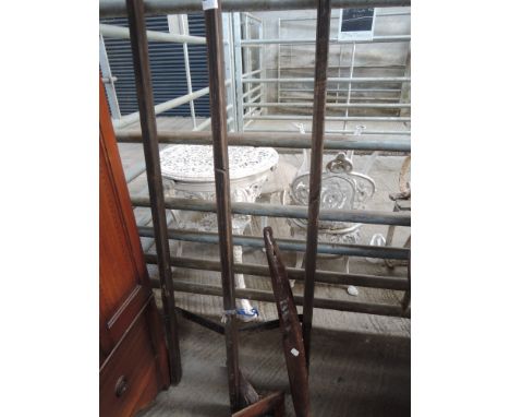 A clothes airer, bracket and haims