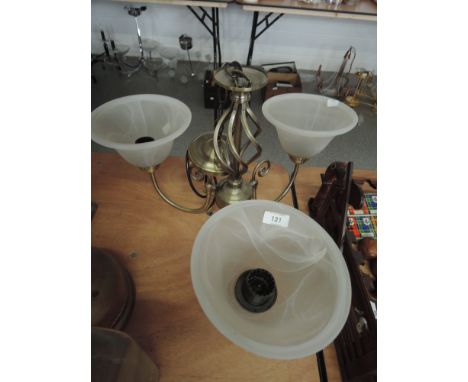 A three light fitting