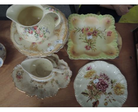 A selection of ceramics including Crown Ducal, Carltonware etc