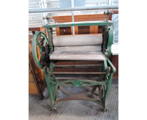 Vintage cast iron framed mangle