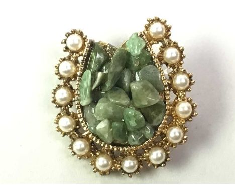 GROUP OF COSTUME JEWELLERY, AND COLLECTABLES including match and stamp box, compact, lighter, brooches and necklace