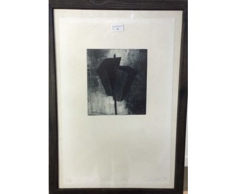 * JO GANTER RSA (BRITISH b. 1963), PORTRAIT OF A DUSTBIN aritst's proof etching on paper, signed, titled, dated '93 and inscr