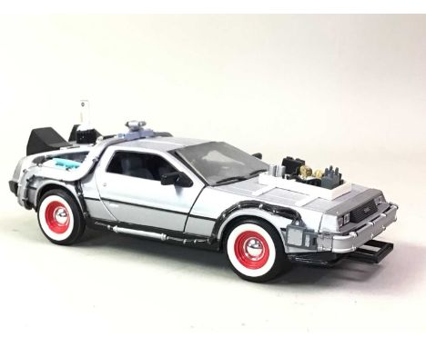 COLLECTION OF STAR WARS ACTION FIGURES AND VEHICLES, along with three model DeLoreans from Back to the Future