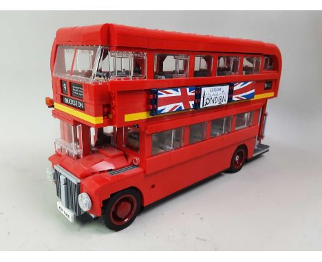 LEGO CREATOR 10258 LONDON BUS MODEL, ALONG WITH A 21317 STEAMBOAT WILLIE MODEL BOAT no boxes or instructions