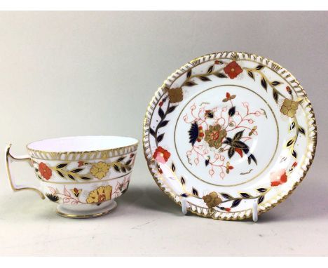 ROYAL CROWN DERBY PART TEA SERVICE, AND A ROYAL ALBERT PART TEA SERVICE the Royal Albert in the Heirloom pattern