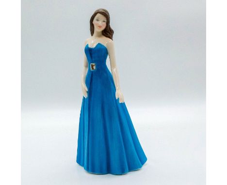 Featuring pretty blue color variation dress with Virgo symbol.Marked Prototype Only on bottom of base. Royal Doulton backstam