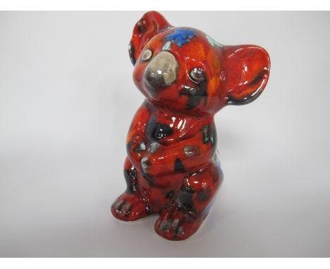 Anita Harris Cute Model of a Koala Bear, gold signed, 14.5cm high.