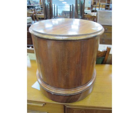XIX Century Mahogany Circular Shaped Commode, with hinged top lid.