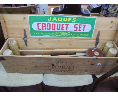 Jauques London Croquet Set, "Boxed", together with a Cantabrian 1½K discus