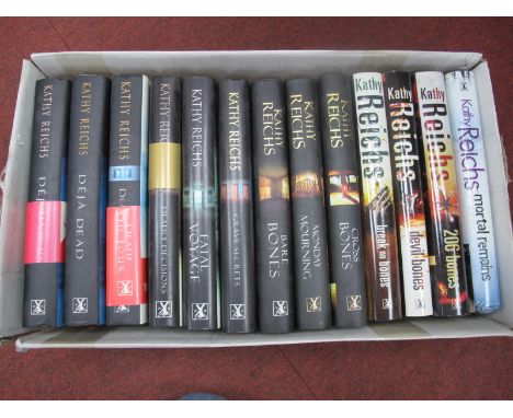 Kathy Reichs, thirteen novels, Goss Bones, Bare Bones, Deja Dead, etc:- One Box.