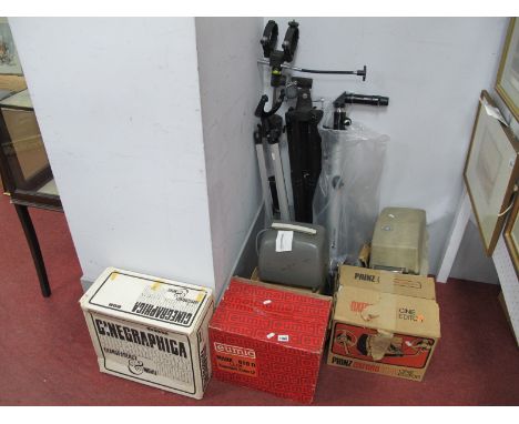 Eumig and Aldis Projectors, editors, BDB cinegraphica, tripod.