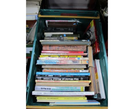 Juvenalia - A quantity of annuals, Eagle, Man from Uncle The World of Model Trains, etc:- One Box.