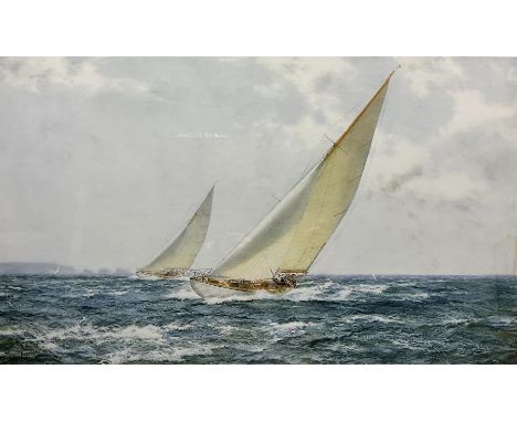 Montague Dawson (British 1895-1973): 'Sea Breezes', limited edition colour print signed in pencil with blind stamp 45cm x 76c