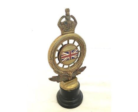 A rare Royal Automobile Club Life Member's badge, of large size, no. B1162, with good enamel Union Jack to one side, display 