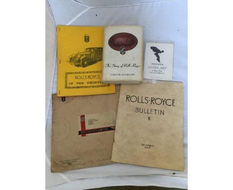 The Magic of a Name - The Story of Rolls-Royce by Harold Nockolds, with dust jacket, September 1966 edition; also a 1944 Dece