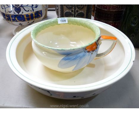 A Myott chamber pot and large Myott wash Bowl, a/f.