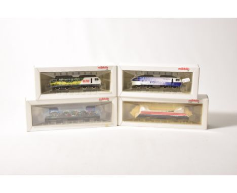 Four boxed Marklin HO gauge electric locomotives No. 34305 Serie RE446 with universal electronic circuit for use in the Delta