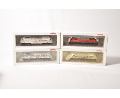 Four boxed Marklin HO gauge electric locomotivesNo. 3336 Serie Ae 6/6 Swiss locomotive celebrating the 700th Anniversary of t