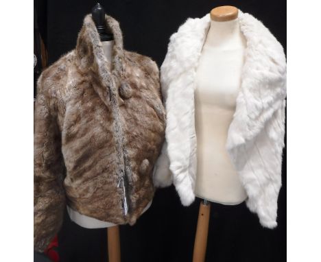 A VINTAGE 1940'S LADY'S MINK JACKET and another similar (2)
