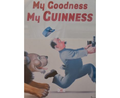 After John Gilroy (1898-1985) a reproduction Pyramid posters Guinness advertising poster 'My Goodness My Guinness' after the 