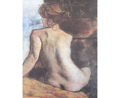 Ronald Brooks Kitaj (1932 - 2007), nude figure, lithograph, signed in pencil, no. 13/100, plate 66cm x 50cm, framed Good cond