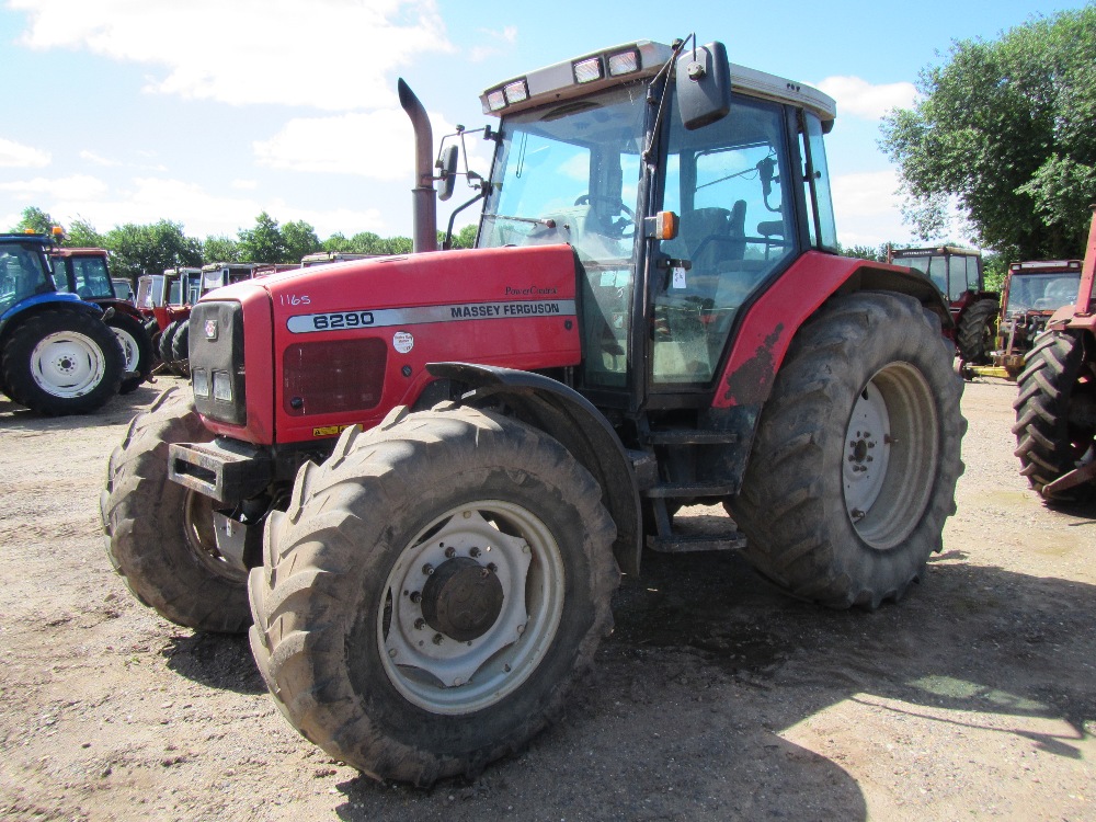 Massey Ferguson 6290 4wd Tractor c/w front suspension & V5. Straight ...