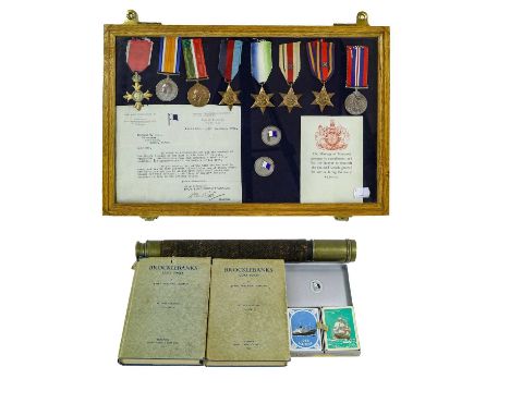 A First/Second World War OBE Group of Eight Merchant Navy Medals, awarded to Captain William Hill, comprising OBE breast badg