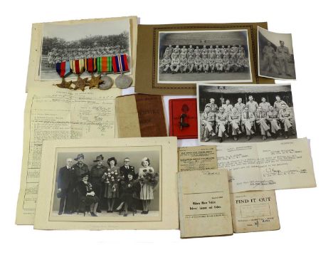 A Second World War Group of Five Medals, awarded to S/107065 Sergeant W G Archer, Royal Army Service Corps, attached to the W
