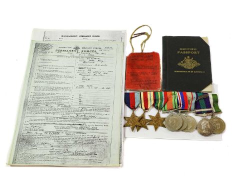 A Second World War Group of Eight Medals, awarded to Major J.H. McCulloch R.A.O.C., late Australian A.O.C., comprising 1939-4