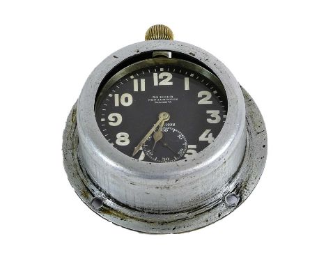 A First World War Mark V Cockpit Pocket Watch, the circular black enamel dial with white arabic numerals enclosing 30 HOUR NO