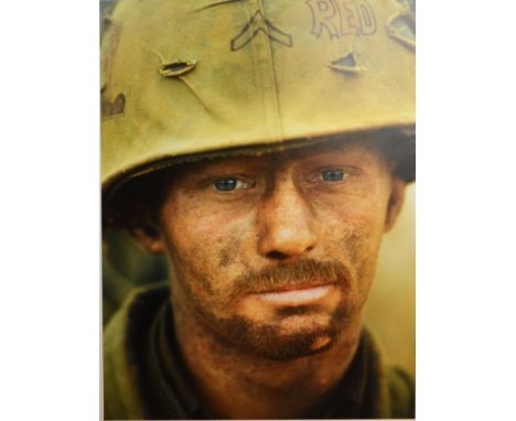 Lotwort J Ellison, Khe Sanh South Vietnam 1968, a photograph of a Marine, print made for the book Requiem, 35cm x 25cm 