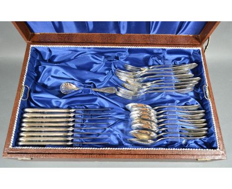 A Silver-Plated Eight Place Setting Canteen of Flatware 
