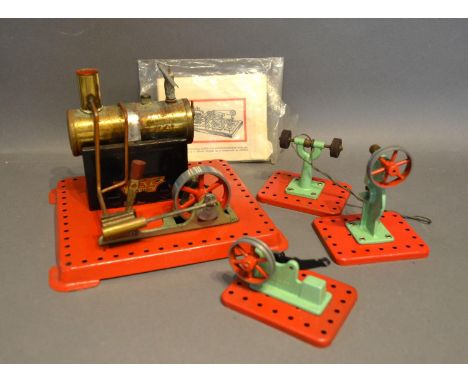 A Mamod Model Steam Engine with accessories 