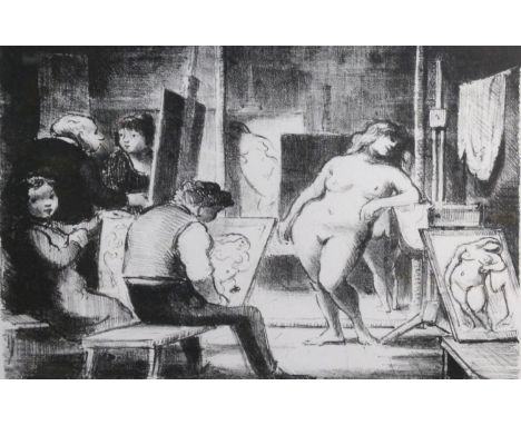 Edward Ardizzone, " The Model and her reflection" 2nd Edition Lithograph Edition Number 24/75 29cm x 40cm