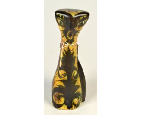 A Celtic Pottery cat, height 19cm. 