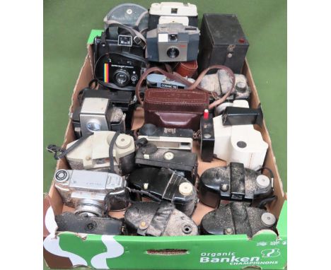 Quantity of various vintage cameras Inc. Kodak, Halina, etc

all used and unchecked 