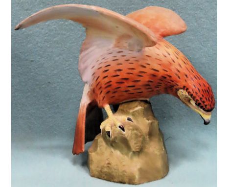 Unglazed ceramic figure of a Montagu's harrier. Approx. 16cms H

reasonable used condition 