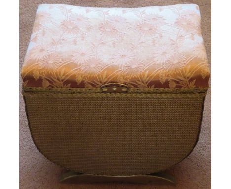 Small vintage single Lloyd Loom style linen basket

reasonable used condition 