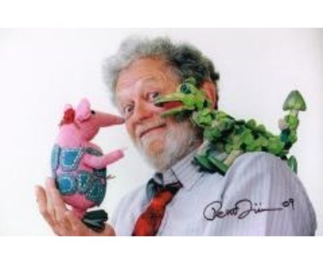 Peter Firmin Bagpuss, Clangers, Ivor The Engine Etc Creator Signed 12 X 8 Good condition. All signed items come with Certific