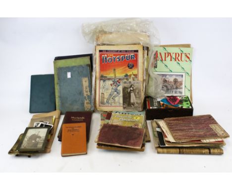 A collection of vintage ephemera. Including postcards, books and news papers 'Kennedy Assassination' 1963, etc.