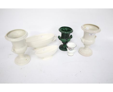 A collection of assorted vintage English ceramics. Including Wedgwood Etruria &amp; Barlaston urn, a pair of Dartmouth urns, 
