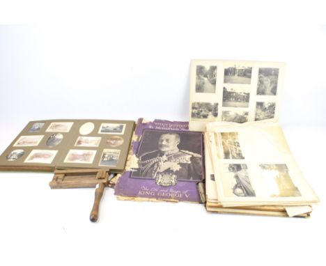 Photo album, featuring military, landscapes and portrait images