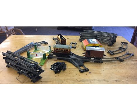 Vintage tin train set