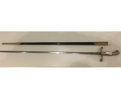 Antique German dress sword marked on blade WK &amp; C comes with scabbard 