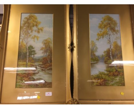 PRINT OF SID GARDNER - WATERCOLOURS OF RIVERS/;COUNTRY SCENES