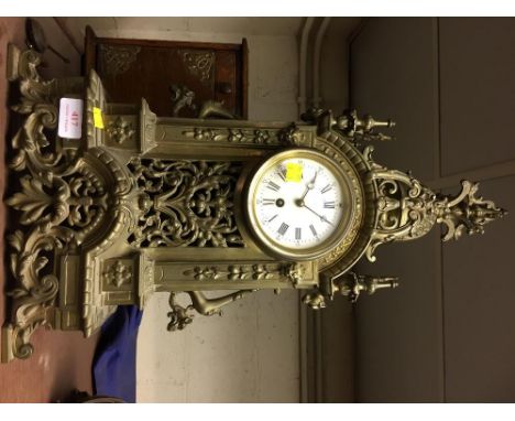 BRASS MANTLE CLOCK