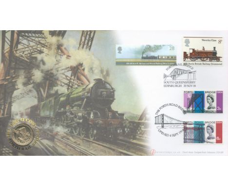 The Forth Road / Rail Bridge Coin Cover / Medal First Day Cover (Buckingham Covers) Celebrating Engineering Masterpiece The F